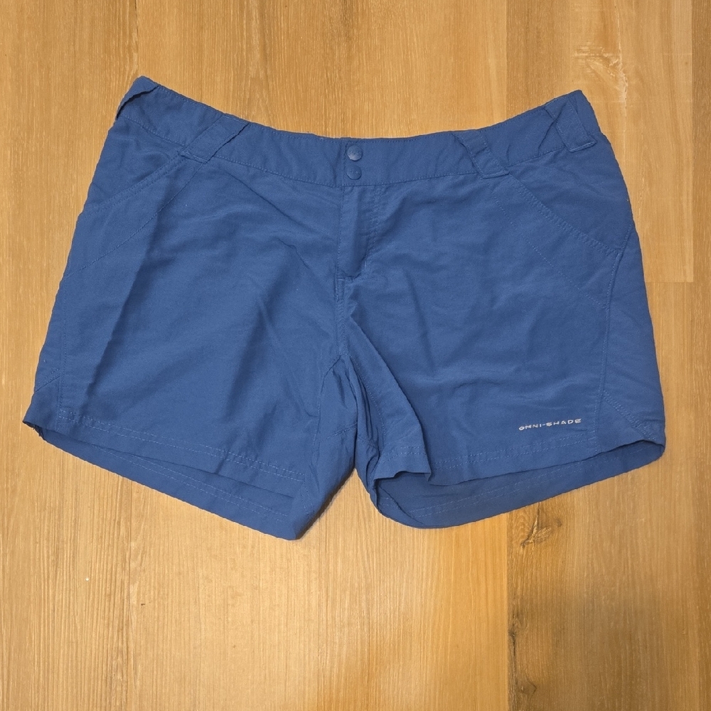 Columbia Women's Athletic Blue Shorts - Picture 1 of 6